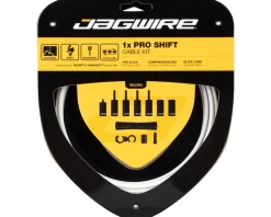 Jagwire Cables & Housing|1x Pro Shift Kit (White) (For Shimano/SRAM) (Mountain & Road) (1.1mm) (2800mm)