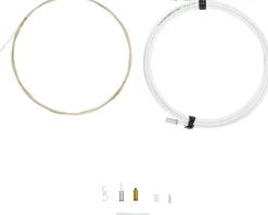 Jagwire Cables & Housing|1x Pro Shift Kit (White) (For Shimano/SRAM) (Mountain & Road) (1.1mm) (2800mm)
