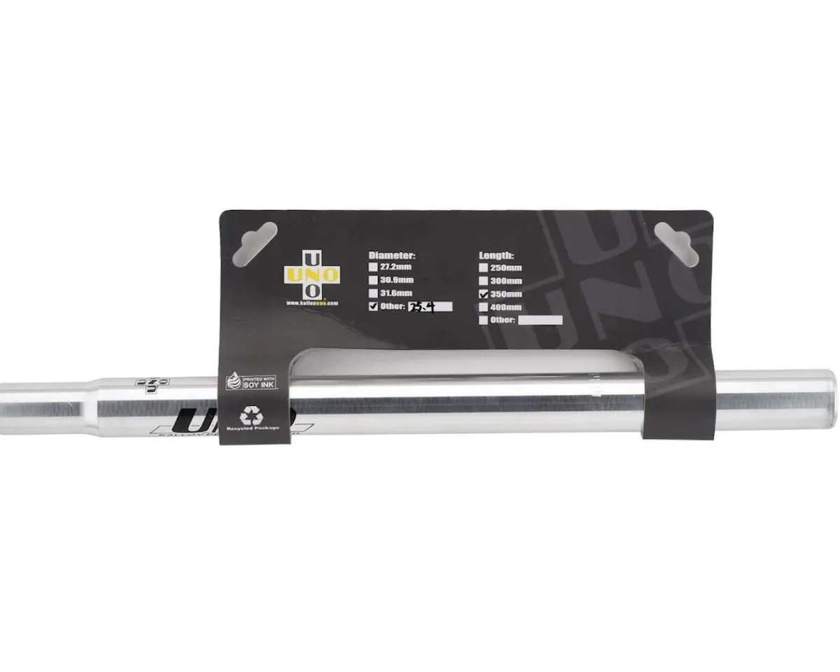 Kalloy Seatposts & Clamps|Uno Straight Seatpost (Silver) (25.4mm) (350mm)