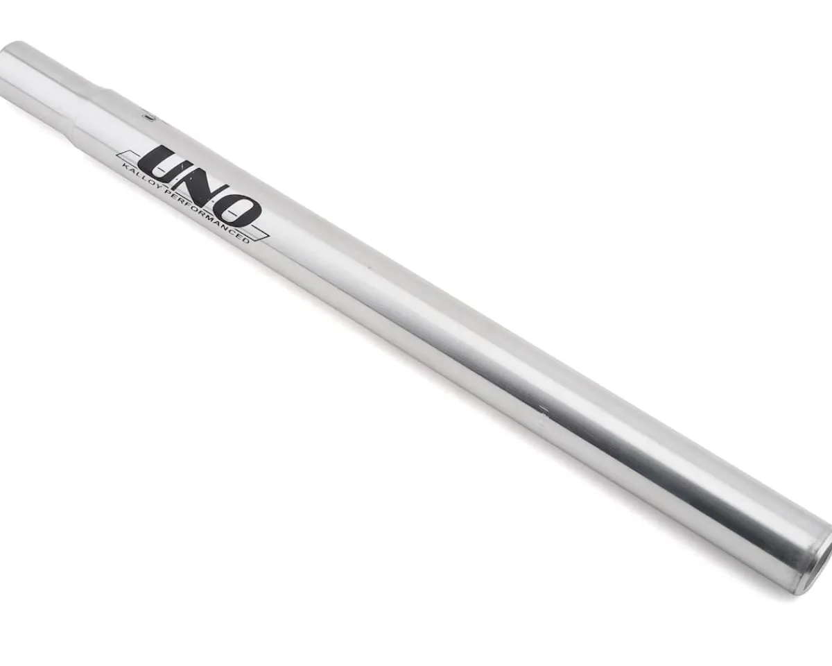Kalloy Seatposts & Clamps|Uno Straight Seatpost (Silver) (25.4mm) (350mm)