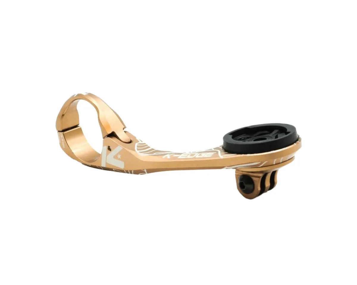 K-Edge Bike Computers|Mounts & Handlebar Accessories|Garmin/Wahoo Max XL Combo Mount LTD (Bronze) (31.8mm)