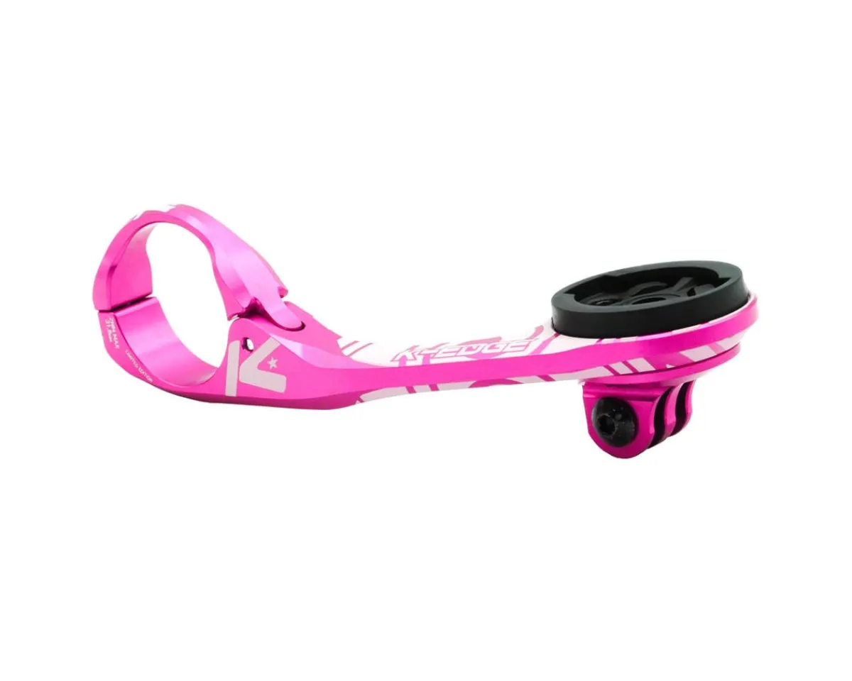 K-Edge Bike Computers|Mounts & Handlebar Accessories|Garmin/Wahoo Max XL Combo Mount LTD (Pink) (LEmm)
