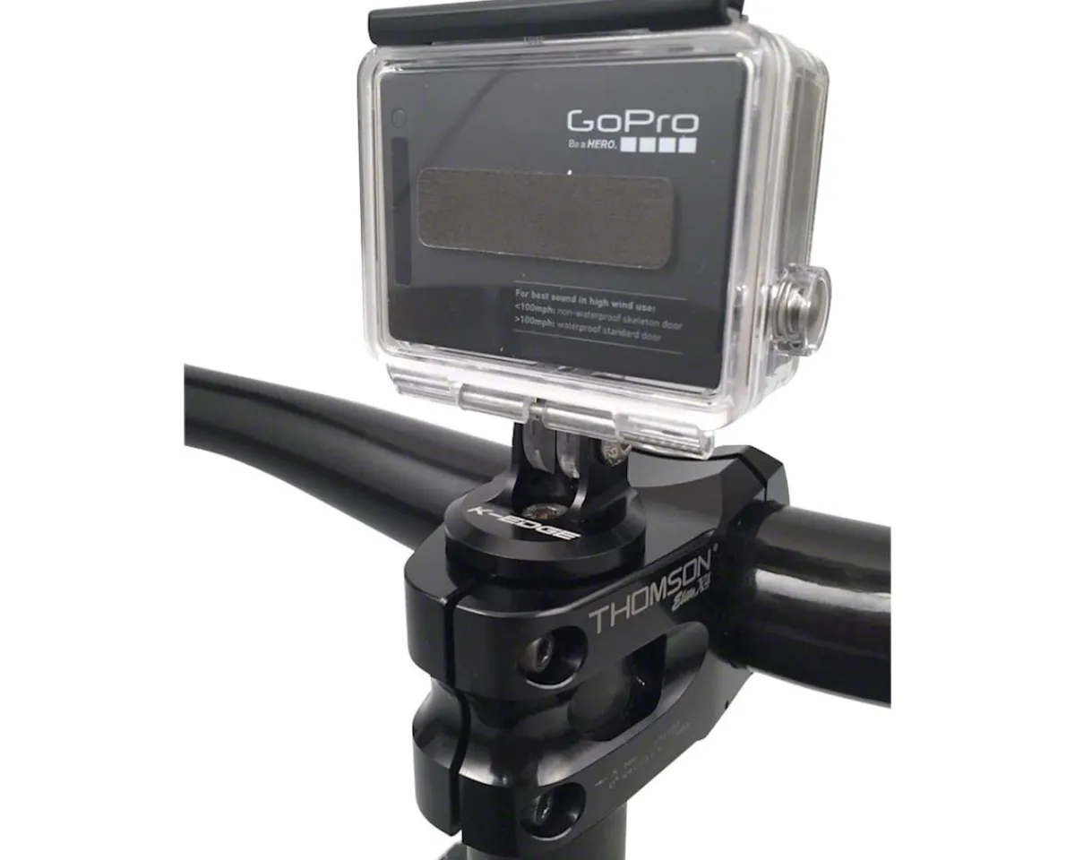 K-Edge Mounts & Handlebar Accessories|Go Big GoPro Top Cap Mount (Black)