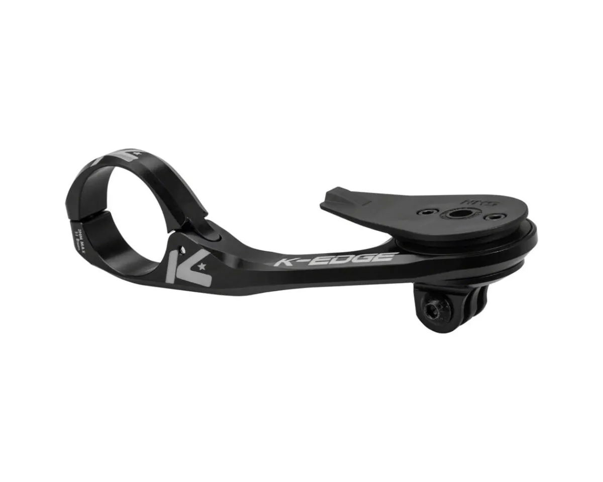 K-Edge Bike Computers|Mounts & Handlebar Accessories|Hammerhead Karoo Max XL Combo Mount (Black Anodized) (31.8mm) (w/ GoPro Mount)