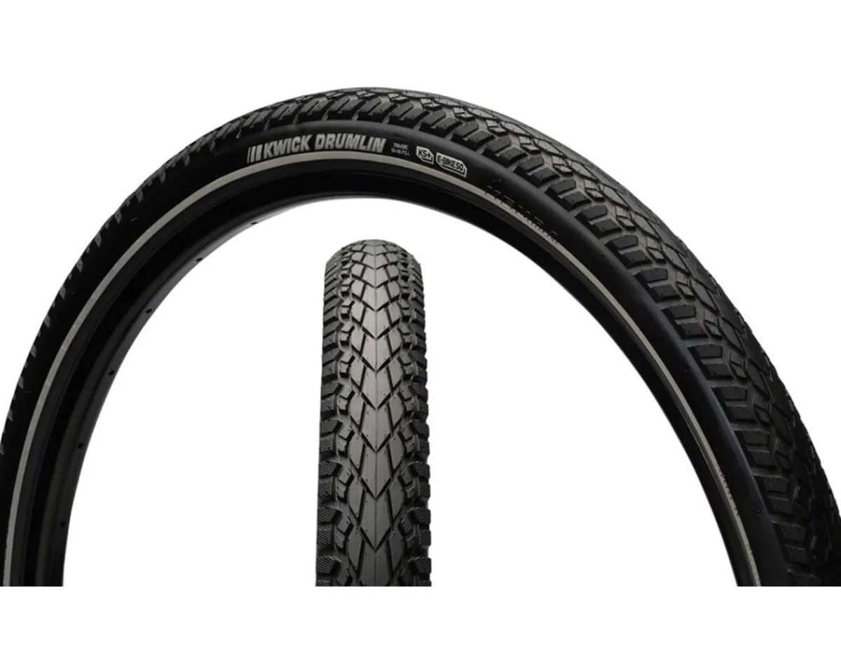 Kenda E-Bike Parts|Tires|Kwick Drumlin Tire (Black) (700c) (35mm) (Wire) (K-Shield)