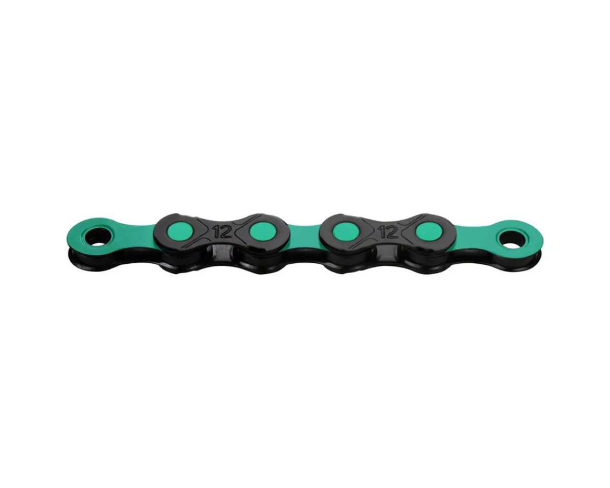 KMC Chains & Accessories|DLC 12 Chain (Black/Celeste) (12 Speed) (126 Links)