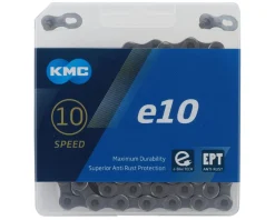 KMC E-Bike Parts|Chains & Accessories|e10 EPT E-Bike Chain (Grey) (10 Speed) (136 Links)
