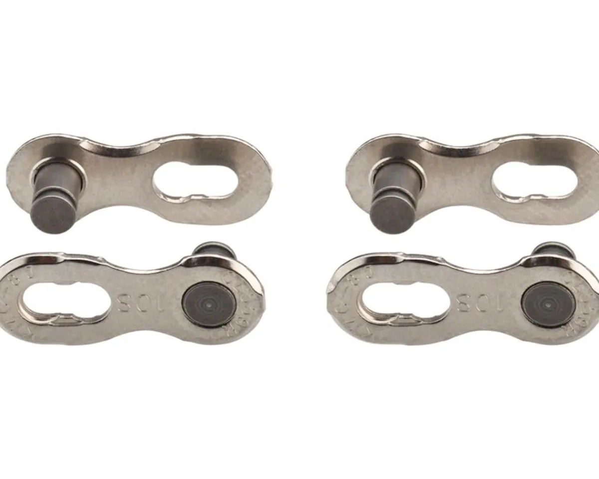 KMC Chains & Accessories|Missing Link Master Link (Silver) (10 Speed) (2 Pairs)