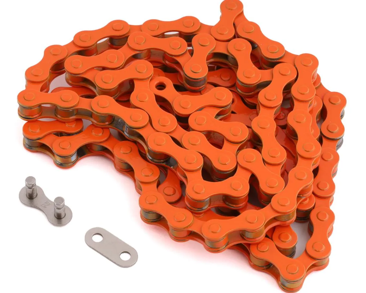 KMC Chains & Accessories|S1 BMX Chain (Orange) (Single Speed) (112 Links)