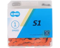 KMC Chains & Accessories|S1 BMX Chain (Orange) (Single Speed) (112 Links)