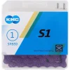 KMC Chains & Accessories|S1 BMX Chain (Purple) (Single Speed) (112 Links)