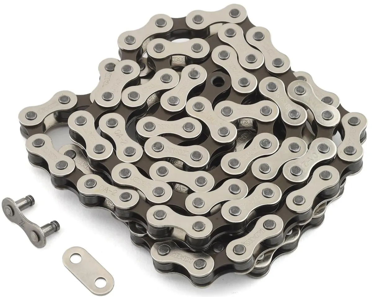 KMC Chains & Accessories|S1 BMX Chain (Silver/Brown) (Single Speed) (112 Links)