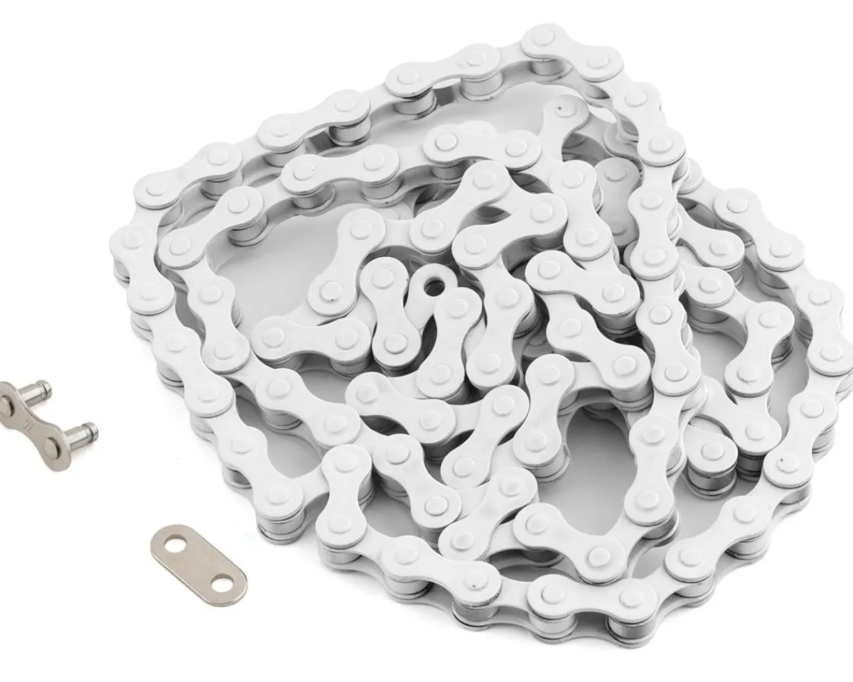 KMC Chains & Accessories|S1 BMX Chain (White) (Single Speed) (112 Links)