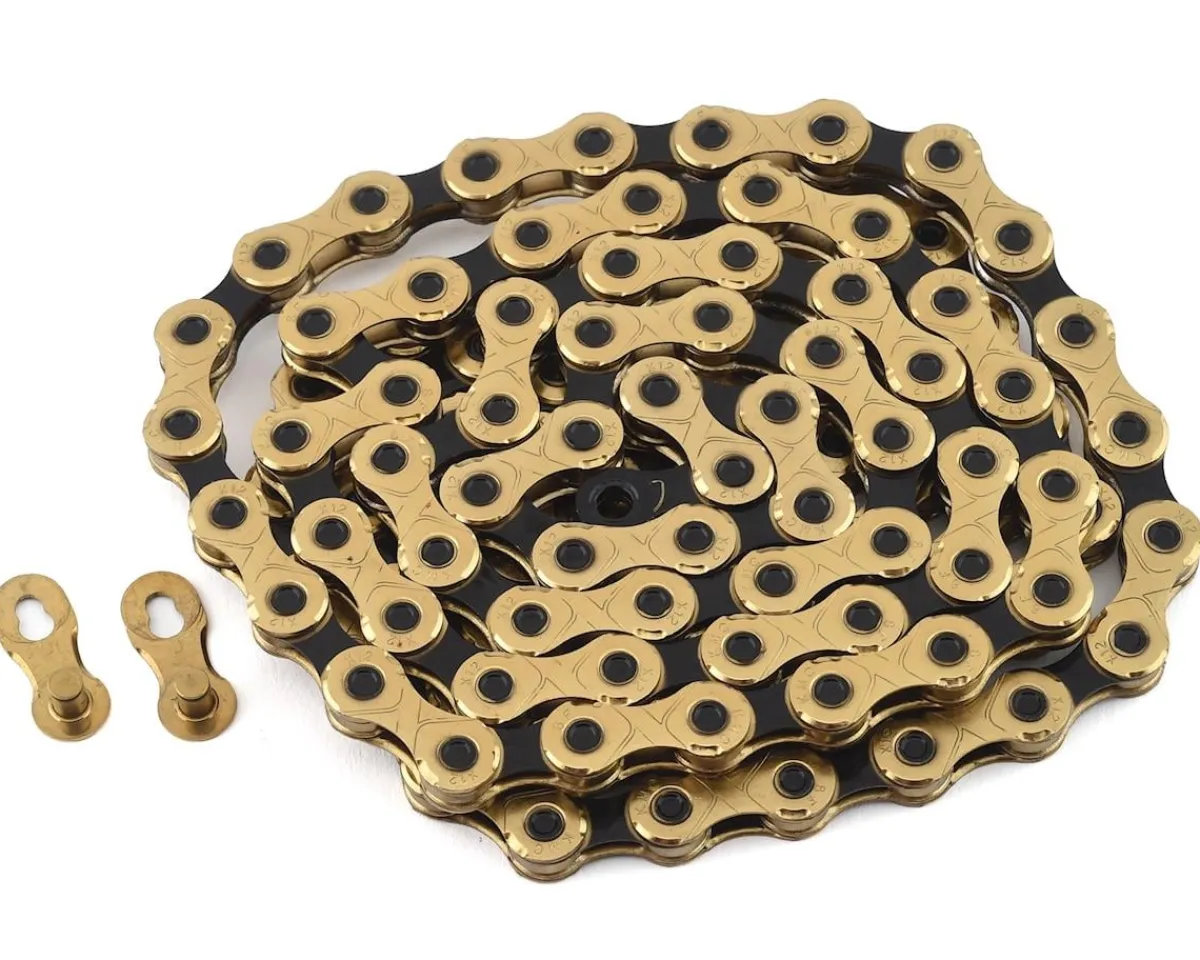 KMC Chains & Accessories|X12 Chain (Gold/Black) (12 Speed) (126 Links)