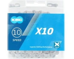 KMC Chains & Accessories|X10 Chain (Grey) (10 Speed) (116 Links)