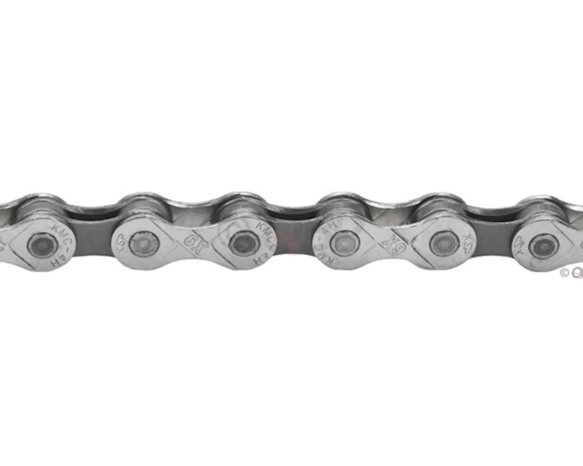 KMC Chains & Accessories|X9 Chain (Silver/Grey) (9 Speed) (116 Links)