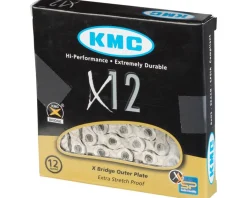 KMC Chains & Accessories|X12 Chain (Silver) (12 Speed) (126 Links)
