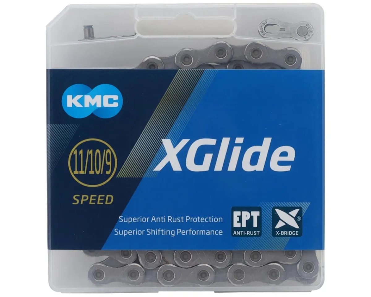 KMC Chains & Accessories|XGlide Chain (EPT Anti Rust) (9-11 Speed) (126 Links) (Shimano CUES/LinkGlide Drivetrains)