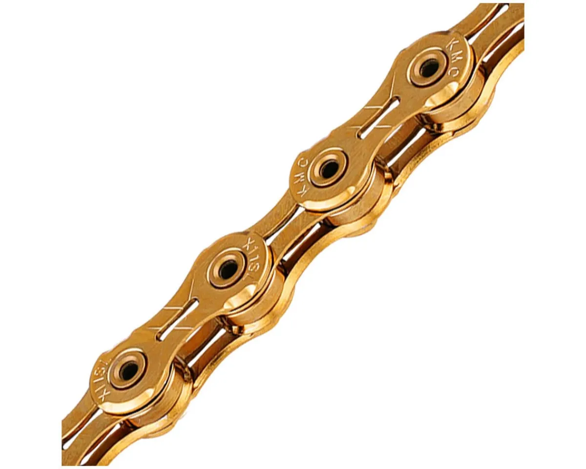 KMC Chains & Accessories|X11SL Waxed Chain (Ti Gold) (11 Speed) (118 Links)