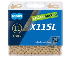 KMC Chains & Accessories|X11SL Waxed Chain (Ti Gold) (11 Speed) (118 Links)
