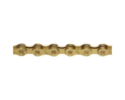 KMC Chains & Accessories|X10 Ti Chain (Gold) (10 Speed) (116 Links)