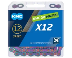 KMC Chains & Accessories|X12 Waxed Chain (Aurora Blue) (12 Speed) (126 Links)