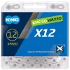 KMC Chains & Accessories|X12 Waxed Chain (Silver) (12 Speed) (126 Links)