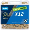 KMC Hot & New Products|Chains & Accessories|X12 Waxed Chain (Ti Gold) (12 Speed) (126 Links)