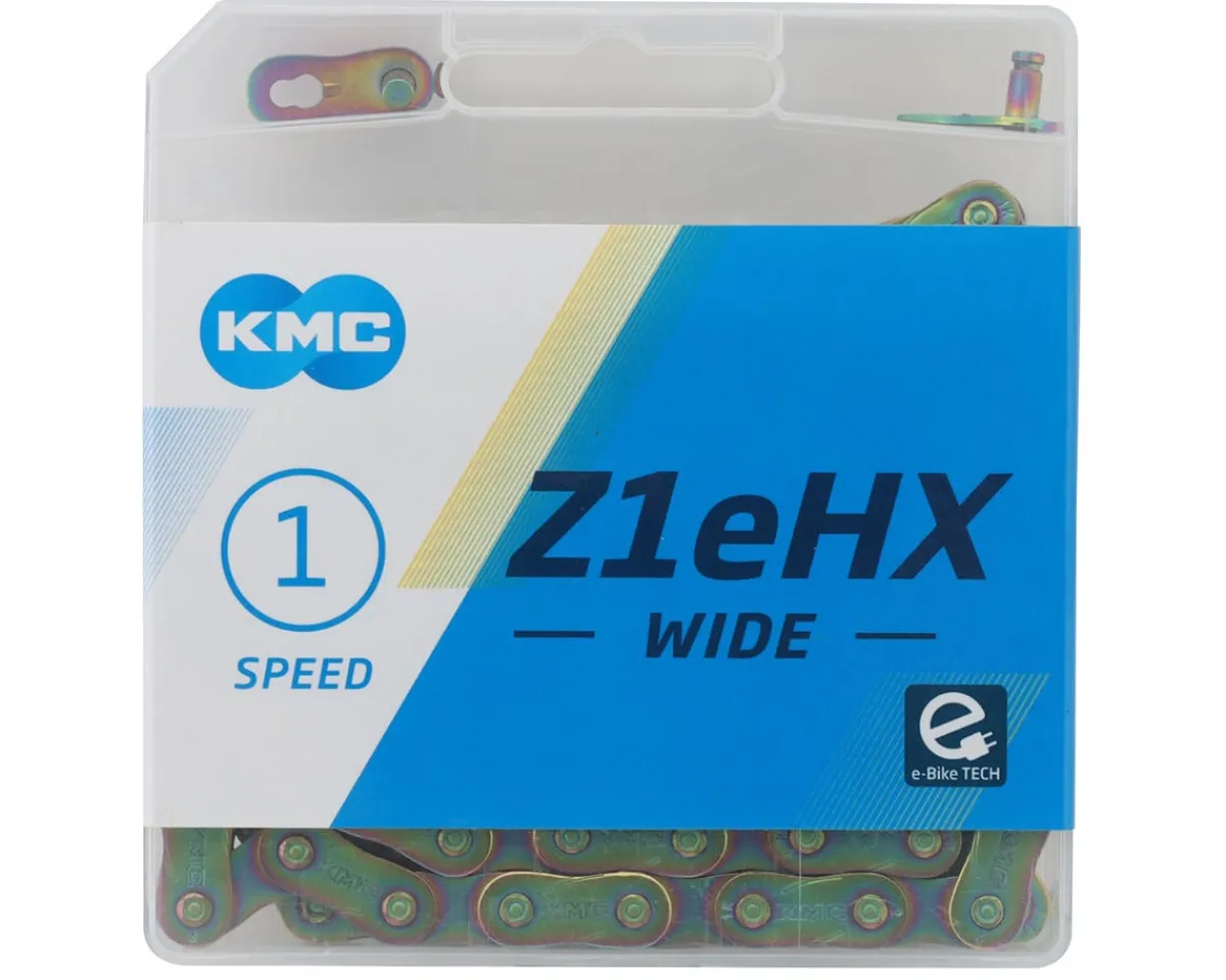 KMC Chains & Accessories|Z1EHX Wide BMX Chain (Neo Chrome)