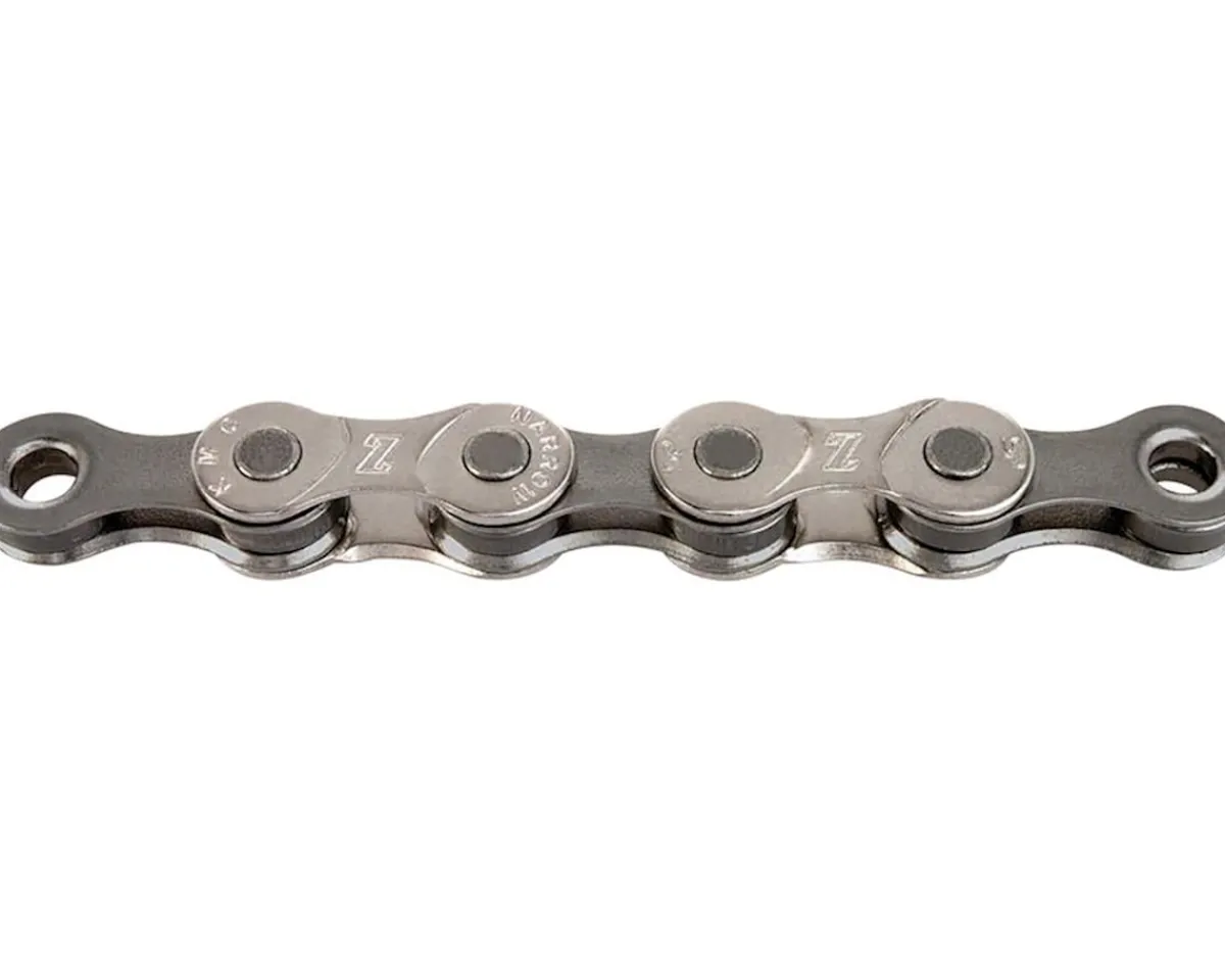 KMC Chains & Accessories|Z8.1 Nickle-Plated Chain (Silver/Grey) (6-8 Speed) (116 Links) (Shimano IG)