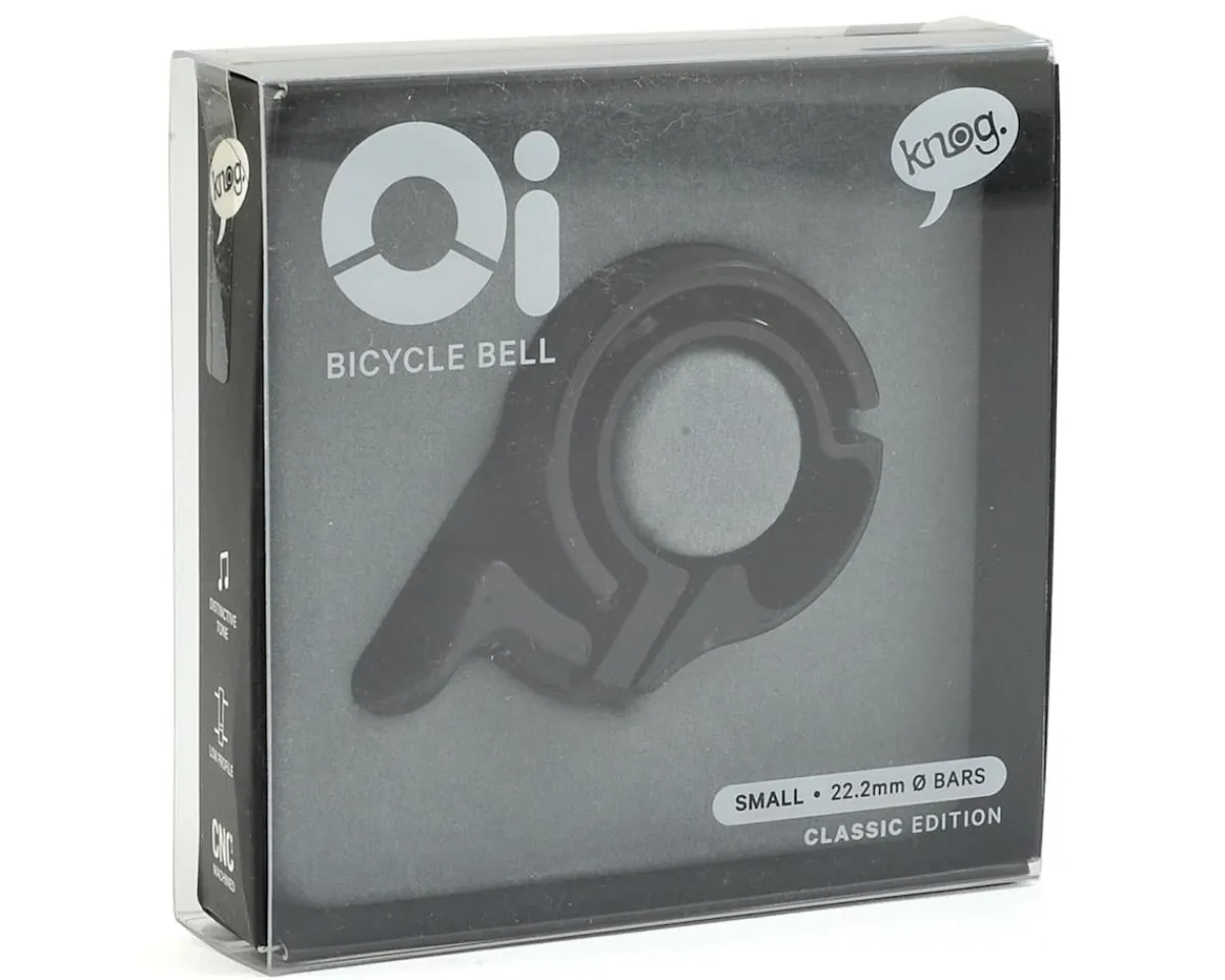 Knog Mounts & Handlebar Accessories|Oi Bell (Black) (Small | 22.2mm)
