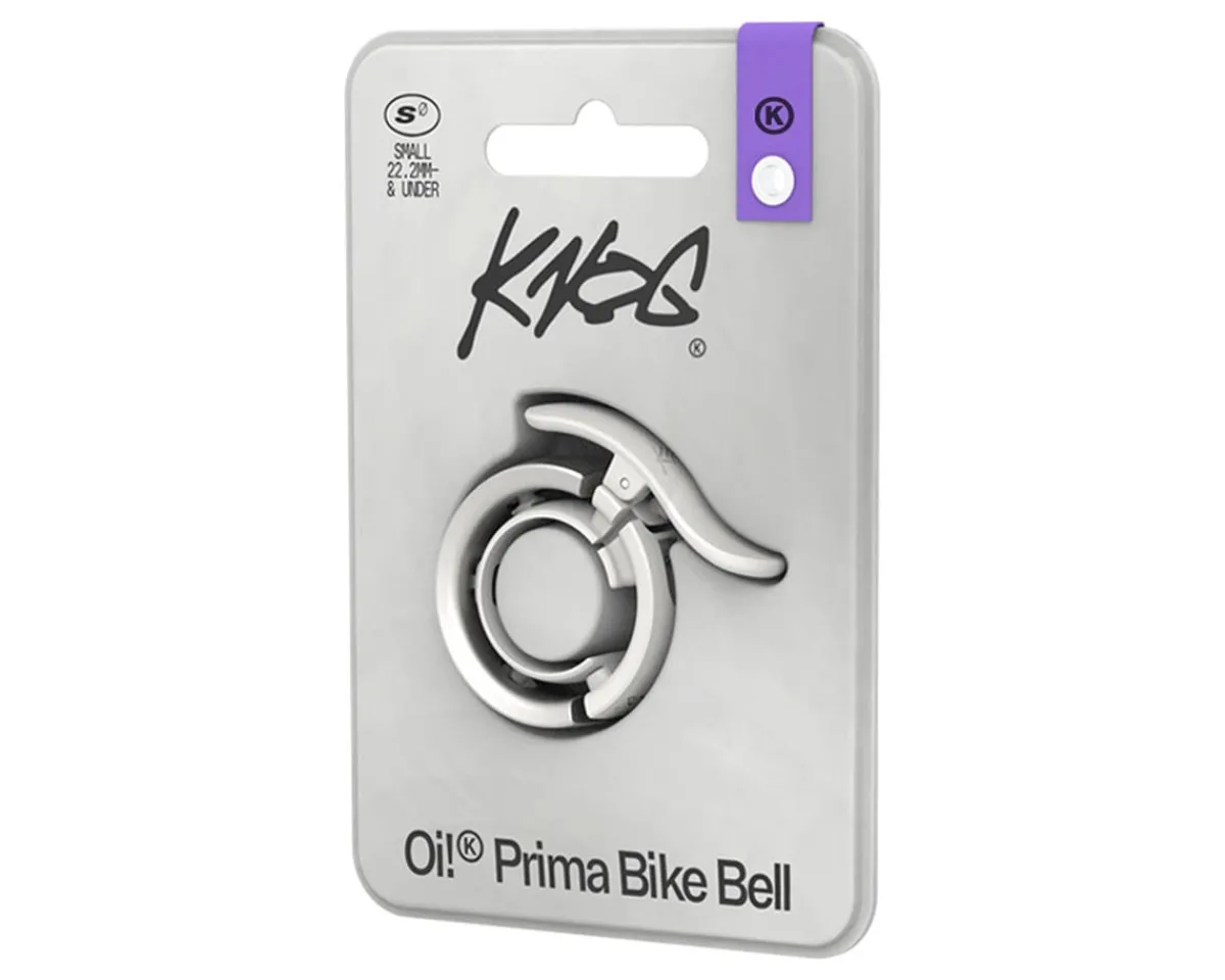 Knog Mounts & Handlebar Accessories|Oi Prima Bell (Grey) (Small | 22.2mm)