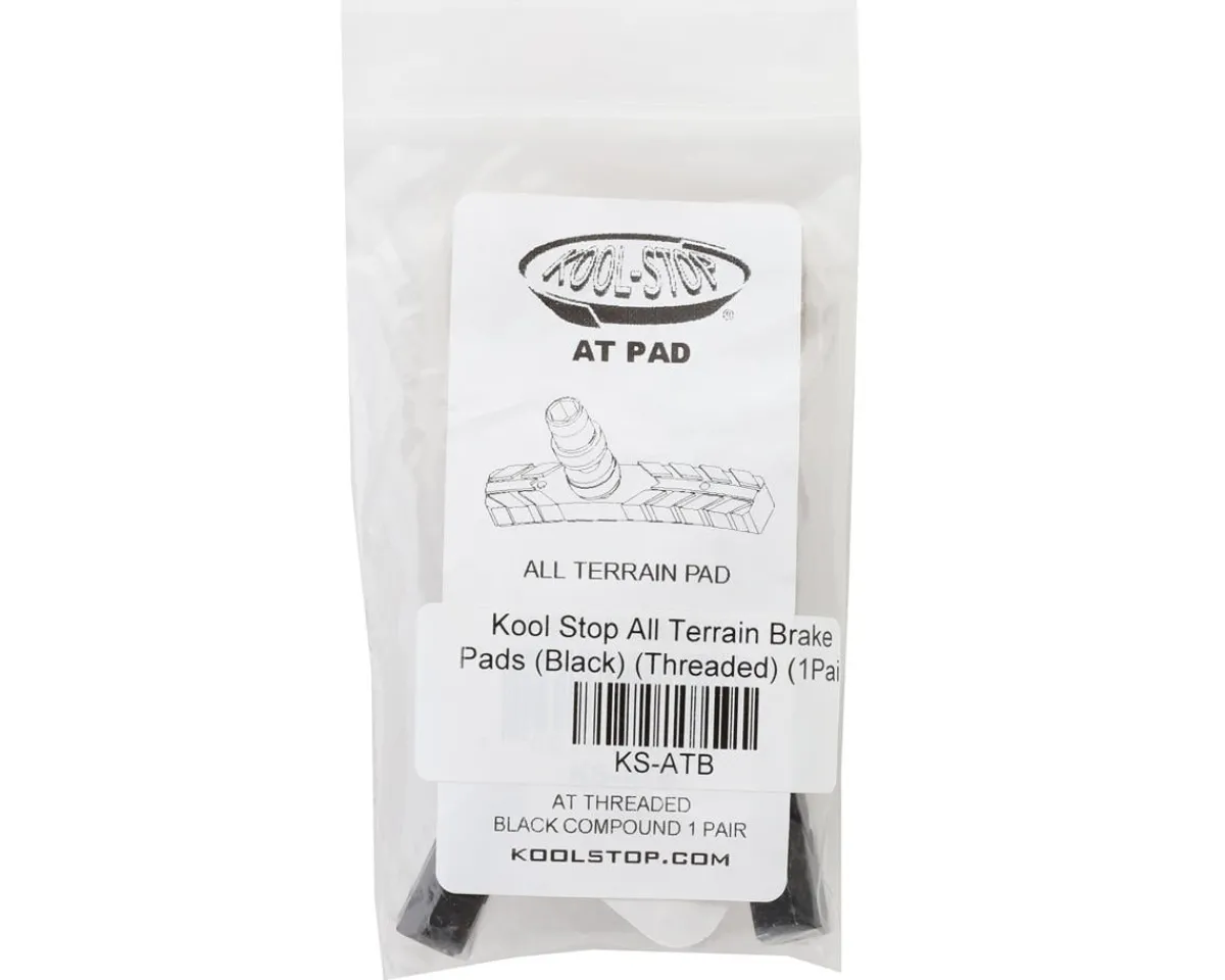Kool Stop Brakes|All Terrain Brake Pads (Black) (Threaded) (1 Pair)
