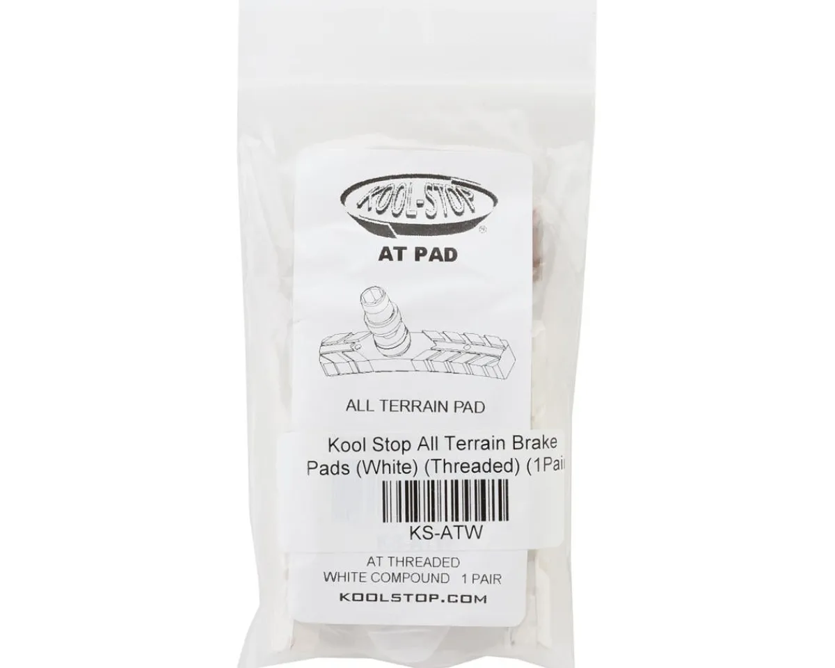 Kool Stop Brakes|All Terrain Brake Pads (White) (Threaded) (1 Pair)