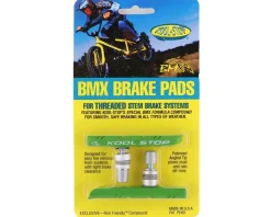 Kool Stop Brakes|BMX Brake Pads (Lime Green) (Threaded) (1 Pair)