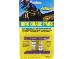 Kool Stop Brakes|BMX Brake Pads (Purple) (Threaded) (1 Pair)