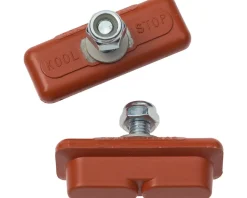 Kool Stop Brakes|Continental Caliper Brake Pads (Red) (1 Pair) (Salmon Compound)