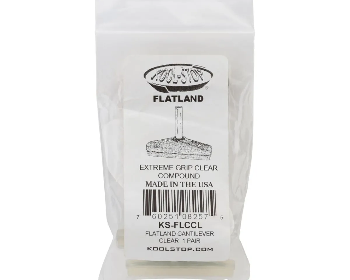 Kool Stop Brakes|Flatland Brake Pads (Clear) (1 pair) (Smooth Post)