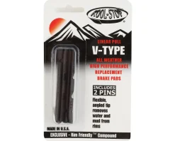 Kool Stop Brakes|Linear Pull Brake Pad Inserts (1 Pair) (Black Compound) (Shimano V-Brake)