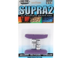 Kool Stop Brakes|Supra 2 Brake Pads (Purple) (1 Pair) (All-Weather Compound) (Threaded)