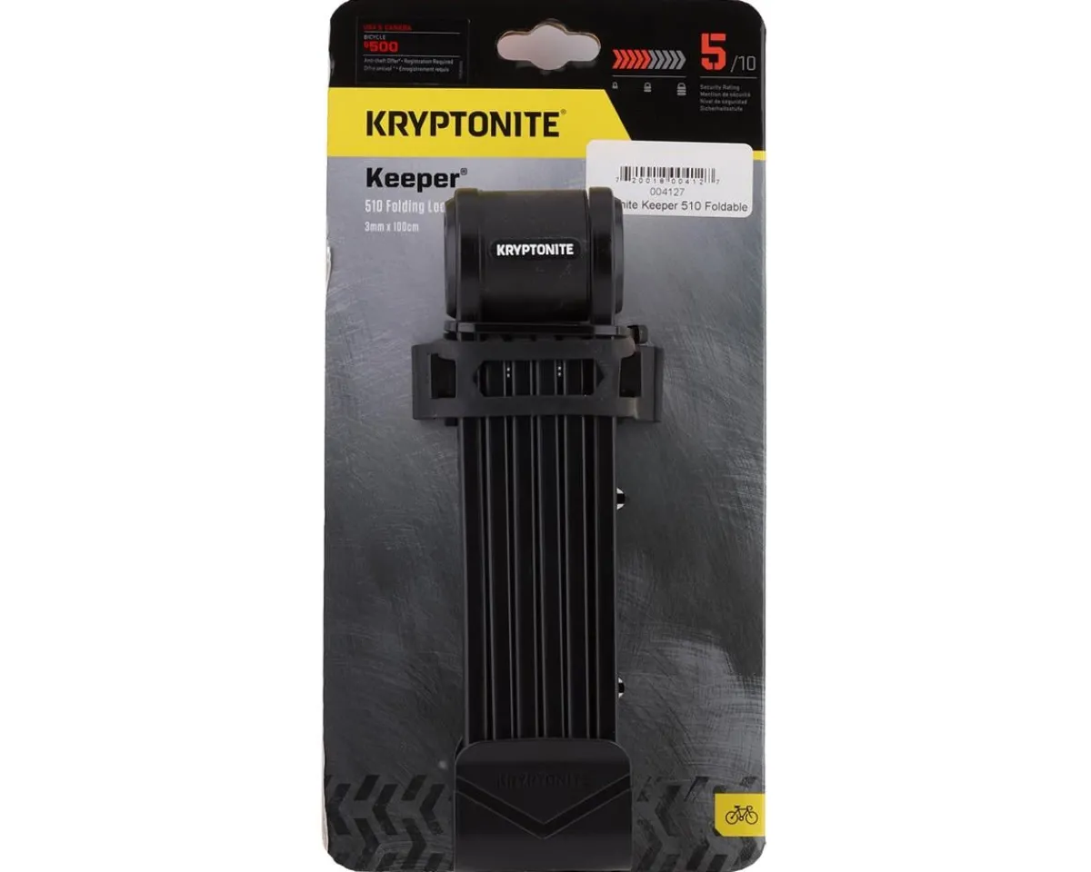 Kryptonite Bike Locks|Keeper 510 Foldable Lock (Black) (100cm) (3mm)