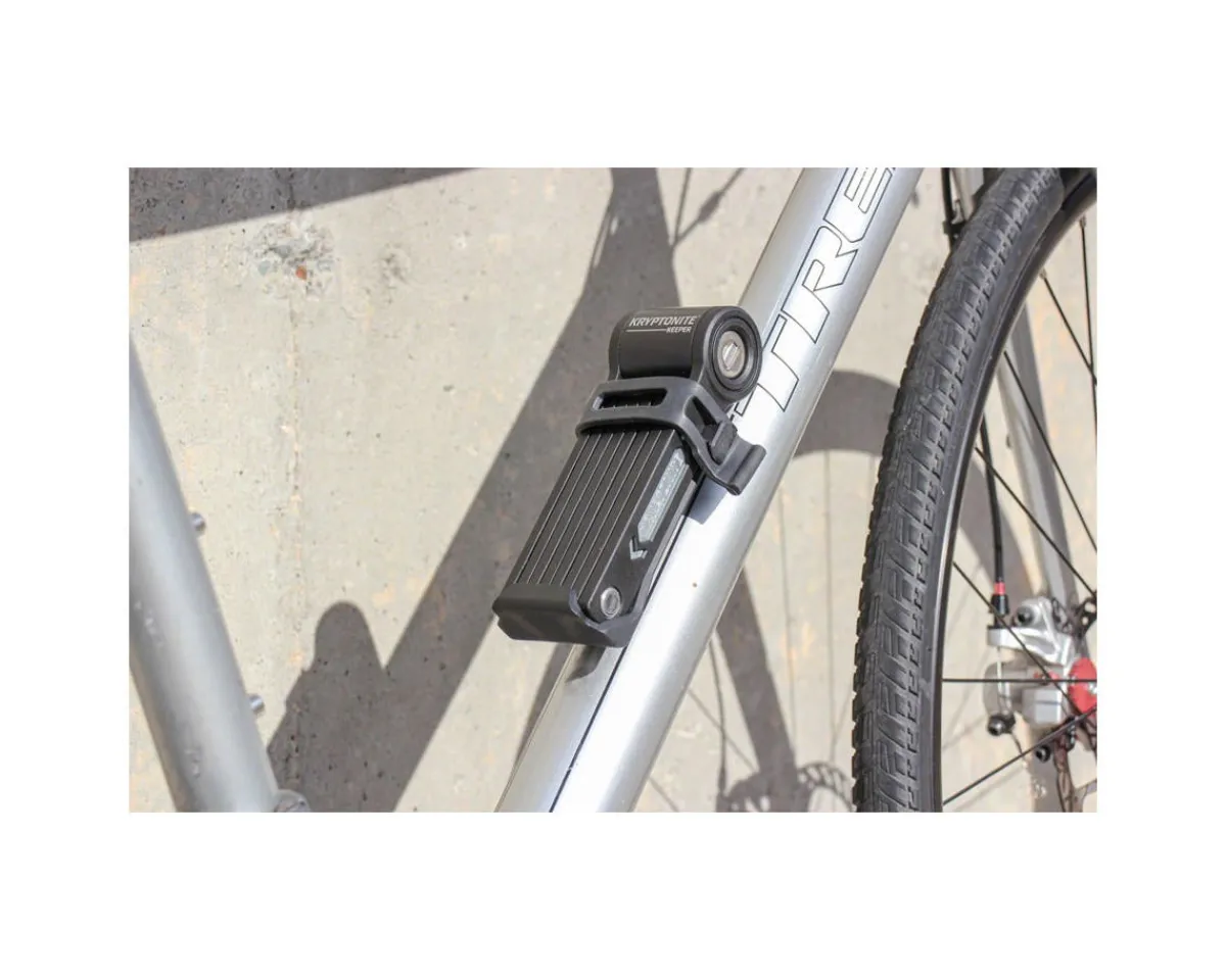 Kryptonite Bike Locks|Keeper Mini Folding Lock (Black) (5.75") (w/ Bracket)