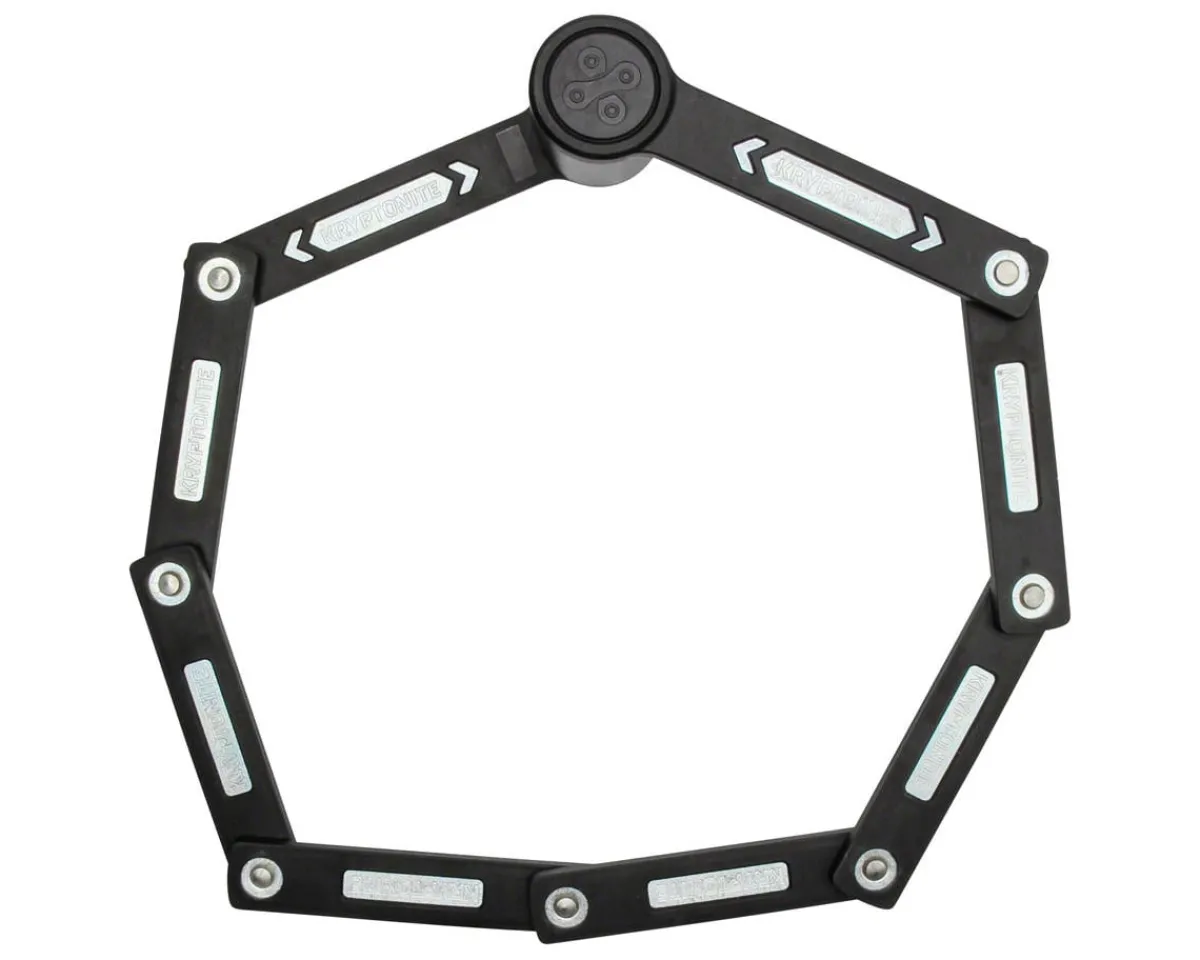 Kryptonite Bike Locks|Keeper Mini Folding Lock (Black) (5.75") (w/ Bracket)
