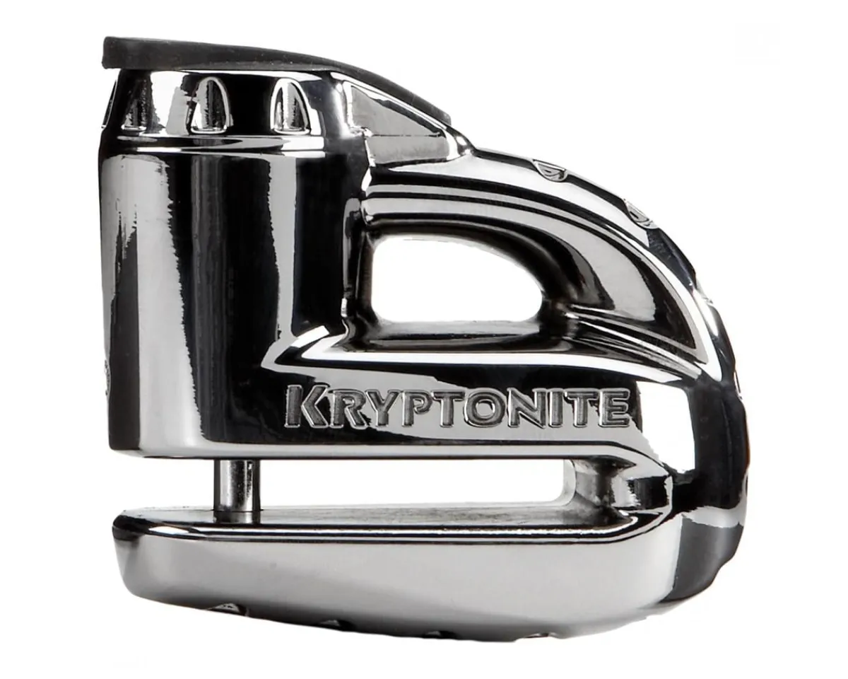 Kryptonite Bike Locks|Keeper 5-S2 Disc Lock (Chrome) (w/Reminder Cable)