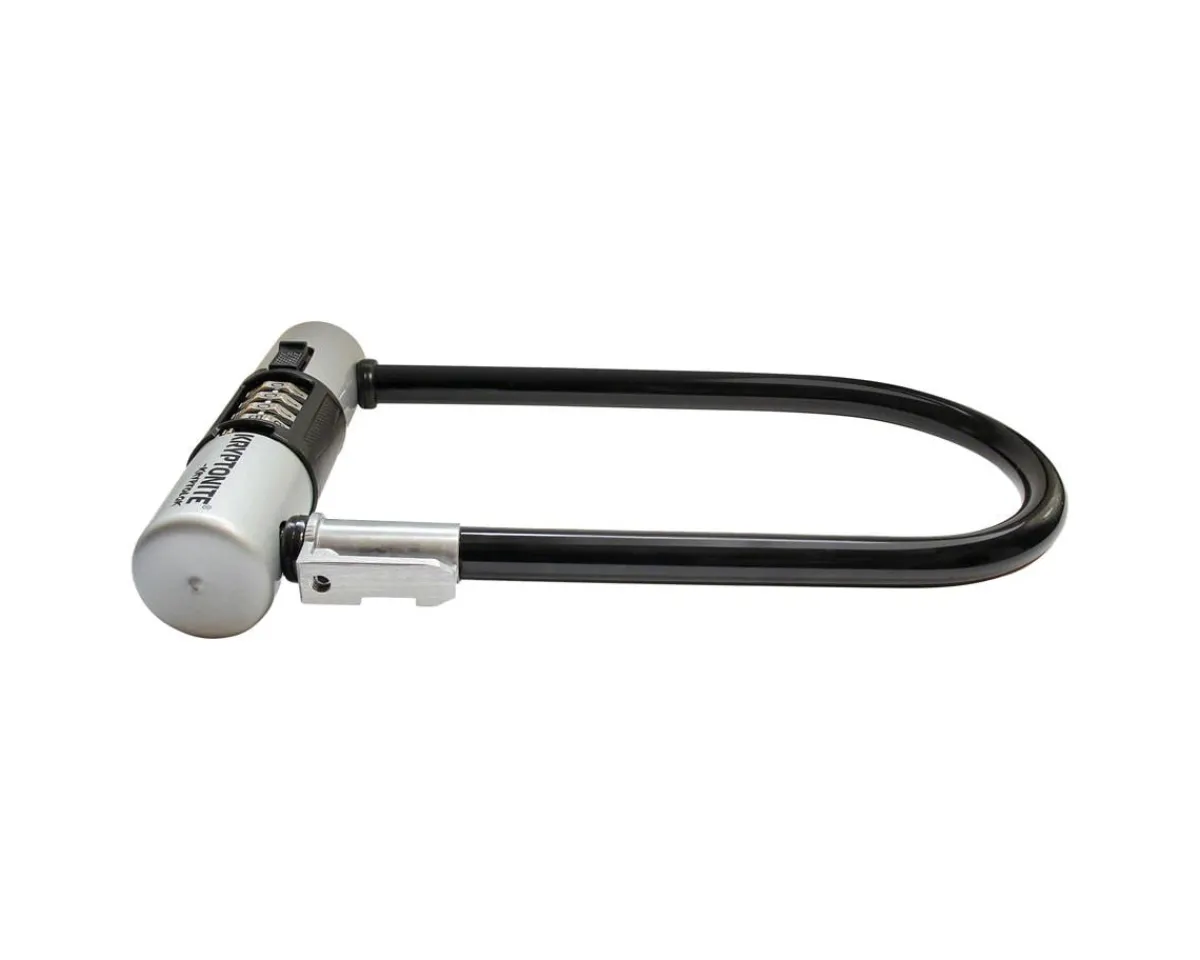 Kryptonite Holiday Shopping|Bike Locks|Kryptolok Combo U-Lock (Black/Grey) (4" x 9") (w/ Bracket)