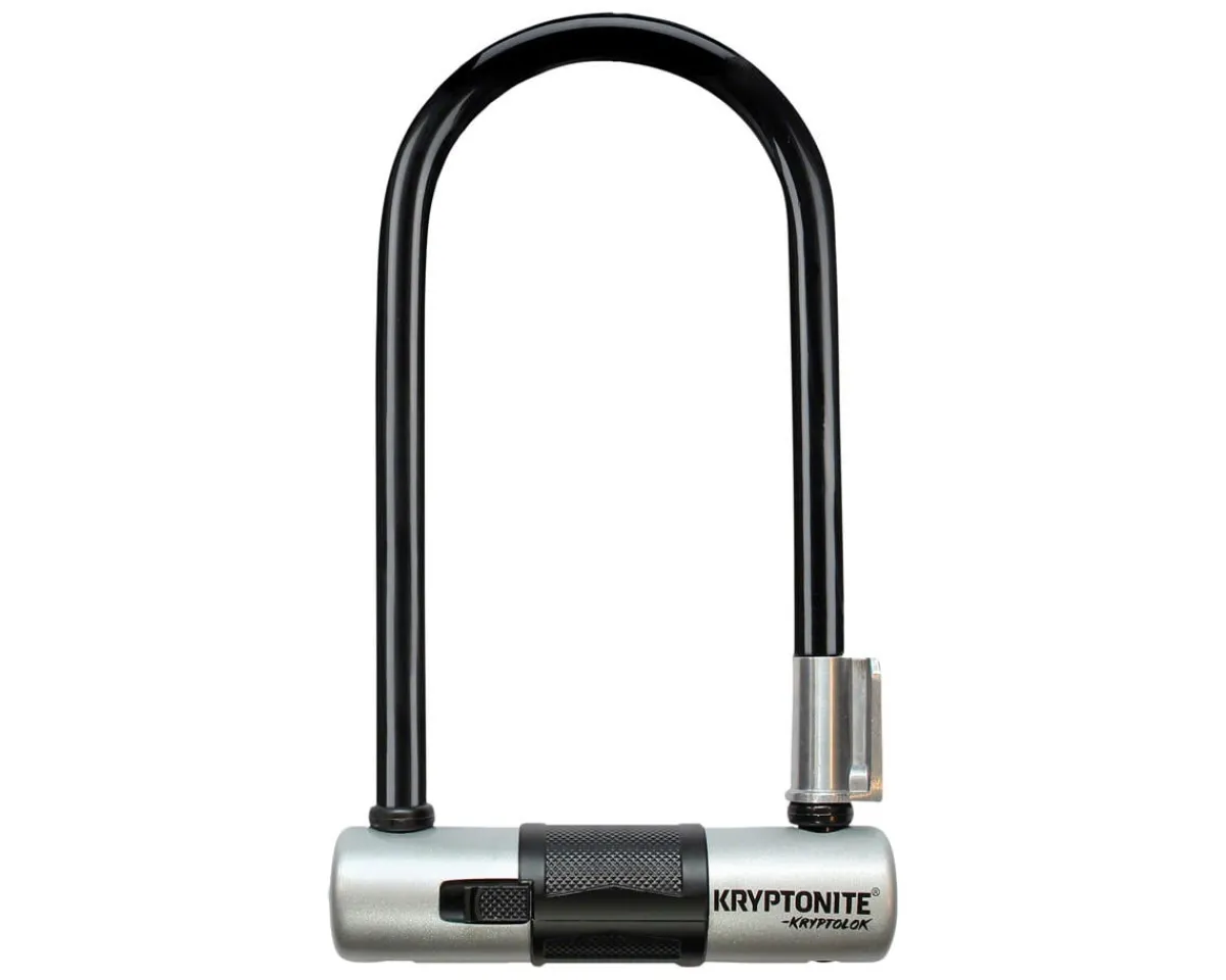 Kryptonite Holiday Shopping|Bike Locks|Kryptolok Combo U-Lock (Black/Grey) (4" x 9") (w/ Bracket)