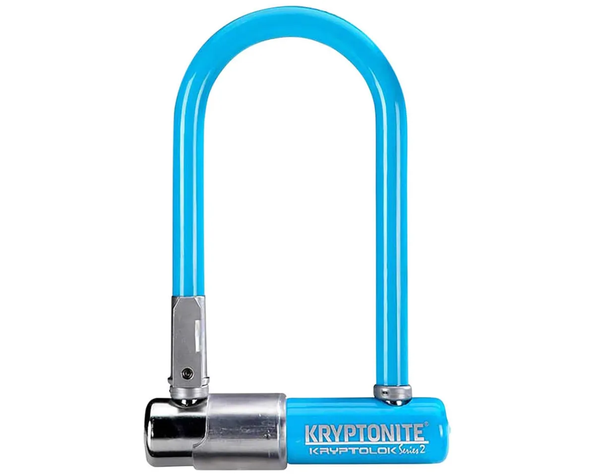 Kryptonite Bike Locks|KryptoLok Mini-7 U-Lock (Blue) (3.25 x 7")