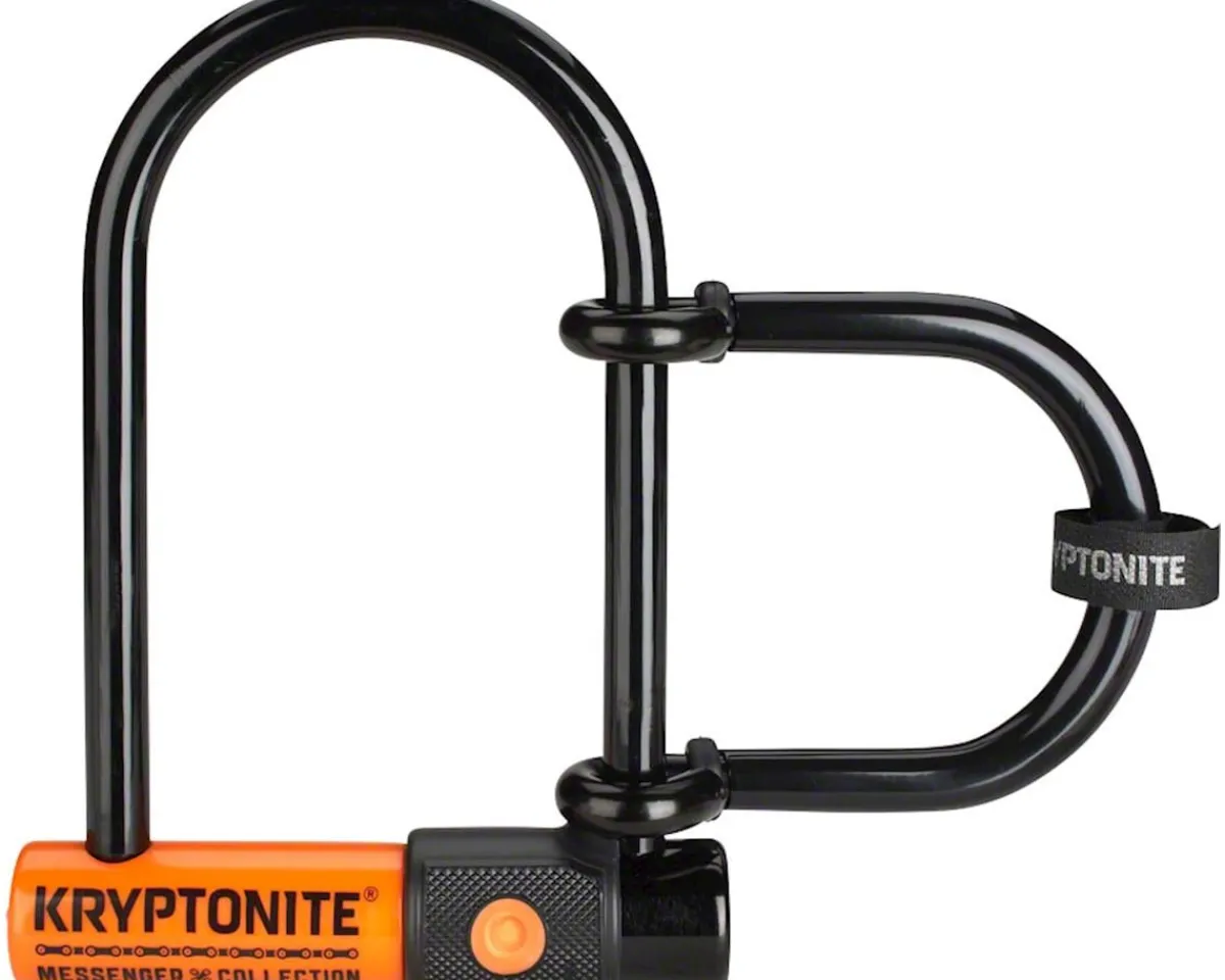 Kryptonite Bike Locks|Messenger Mini Plus U-Lock (Black)