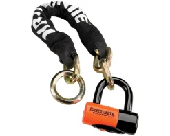 Kryptonite Bike Locks|New York Cinch Chain 1275 and Evolution Disc Lock (70cm/2.5')