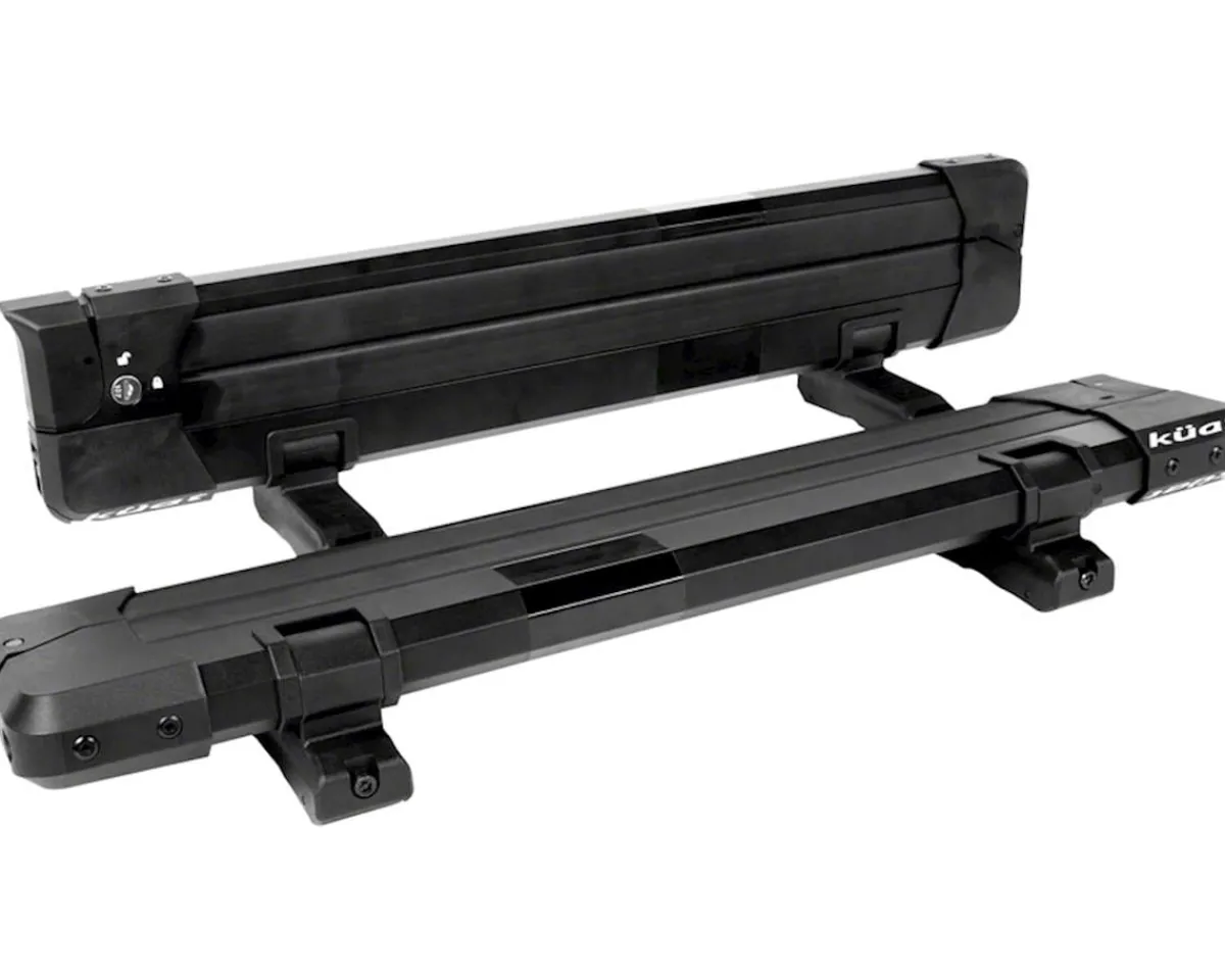 Kuat Vehicle Bike Racks|Switch Clamshell Flip Down Ski Roof Rack (Black) (6 Ski)